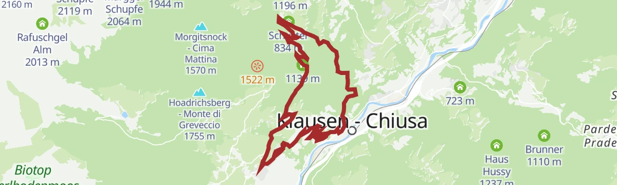 Route map: St. Anne´s Miners´ Chapel
